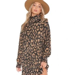 Show me your mumu sweater dress cheetah